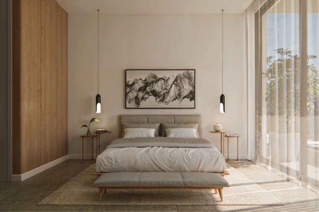 Bedroom interior at Palmera Gardens