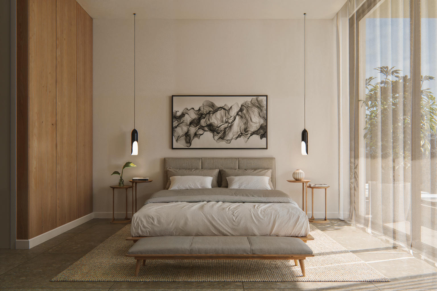Bedroom interior at Palmera Gardens